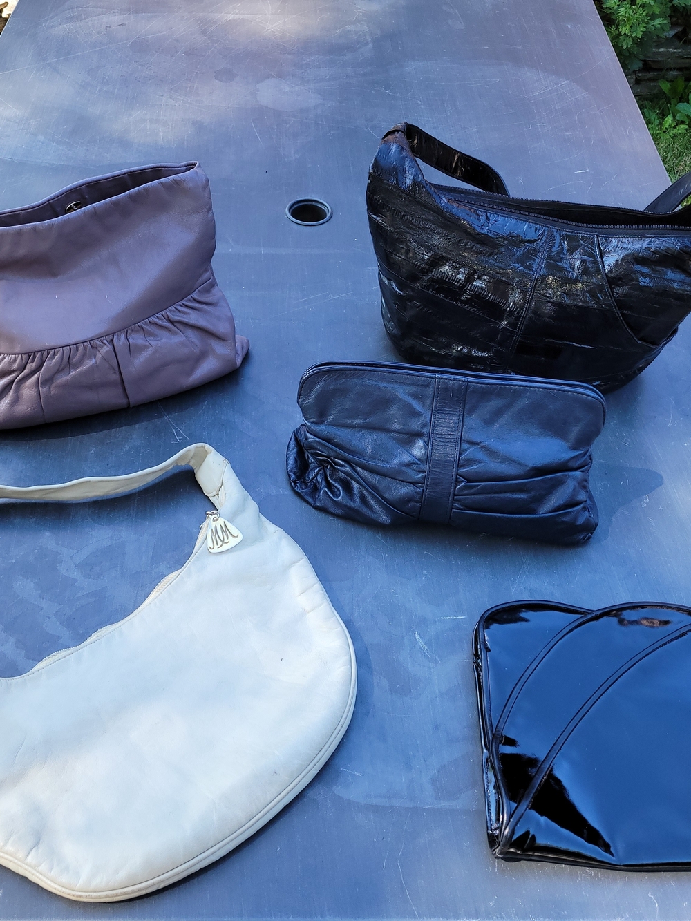 Lot Of 5 Vintage 90s Leather Purses- Versatile Everyday Styles